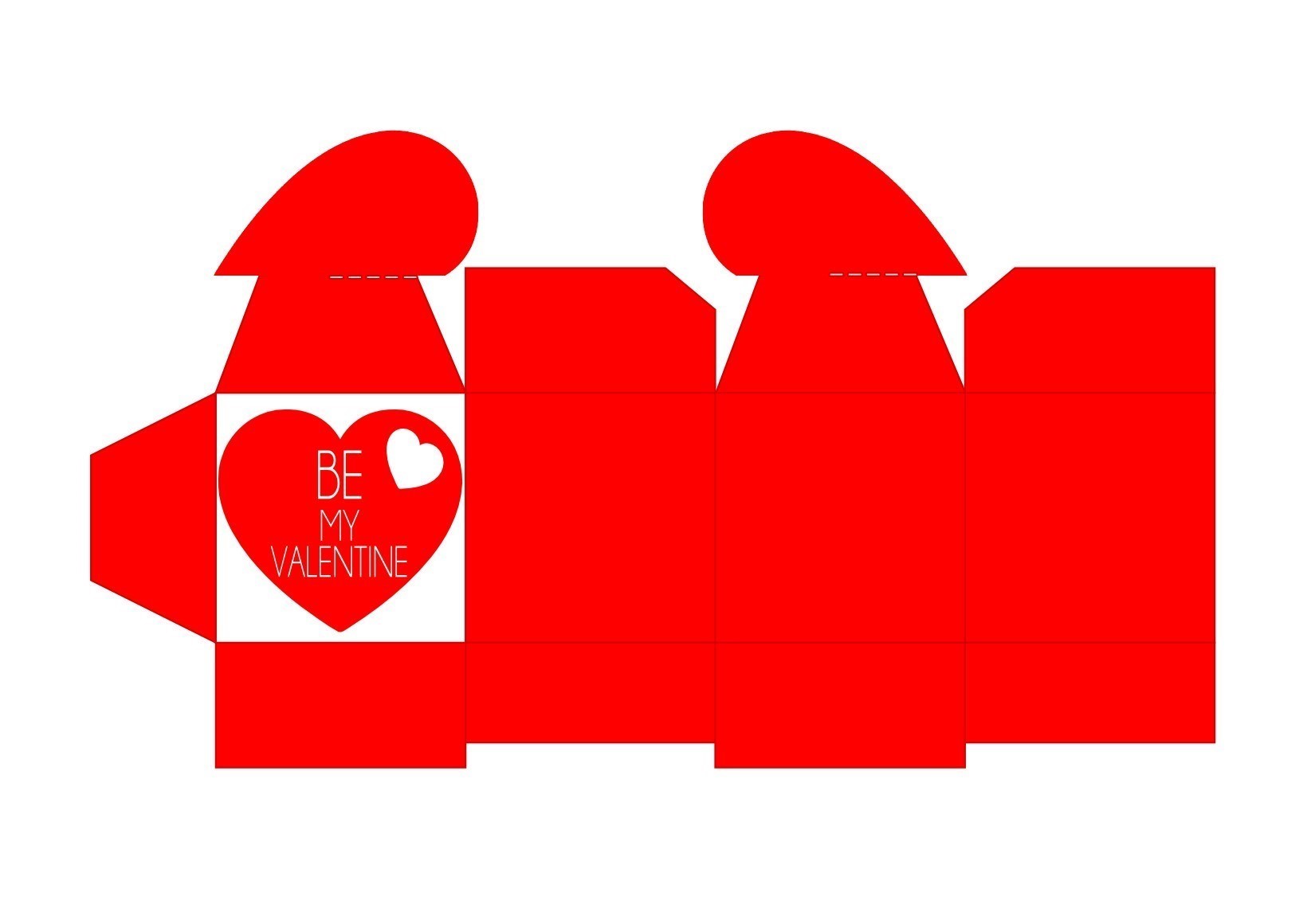 Valentinstag Herzschachtel Rot