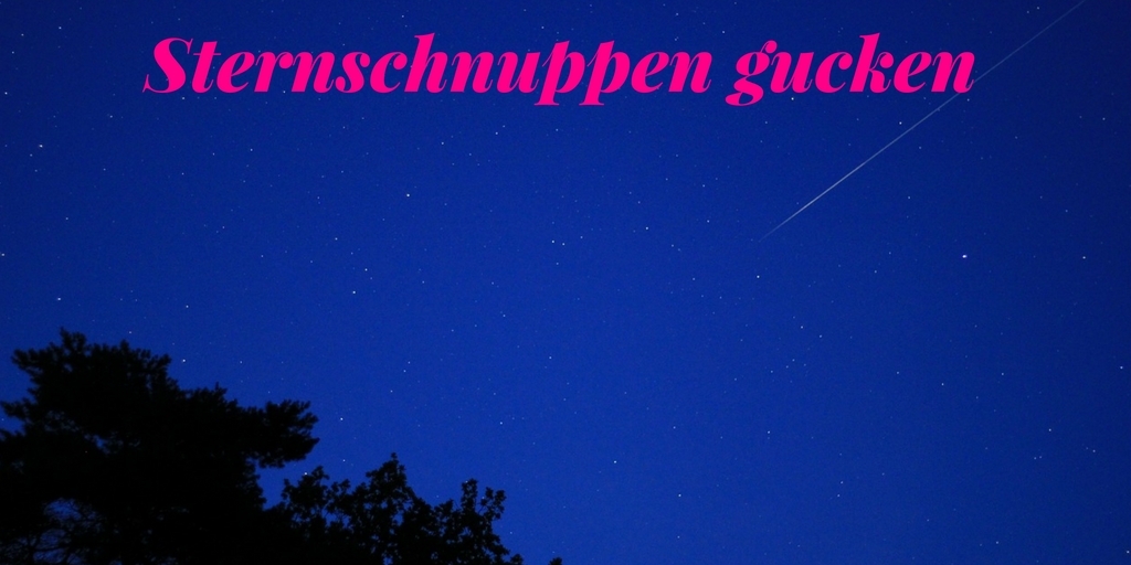 Urlaub zuhause - Tipps für Daheimgebliebene Sternschnuppen gucken