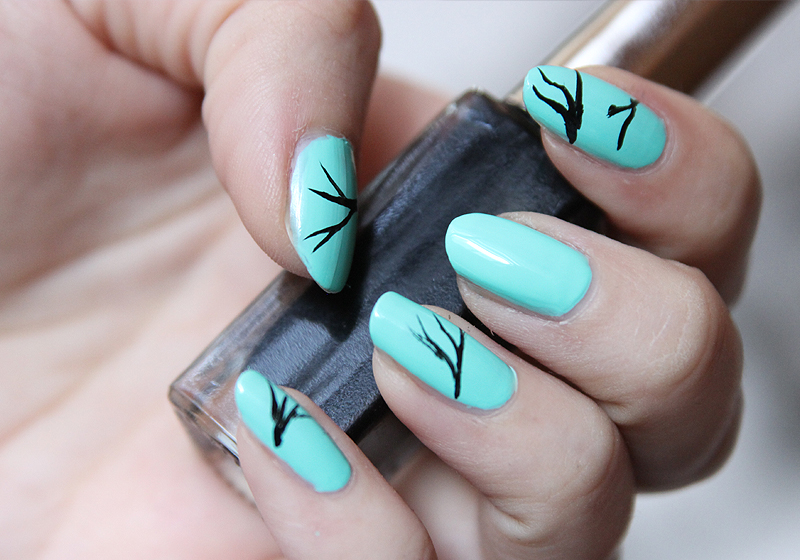 Nailart Kirschblüten - Schritt 2